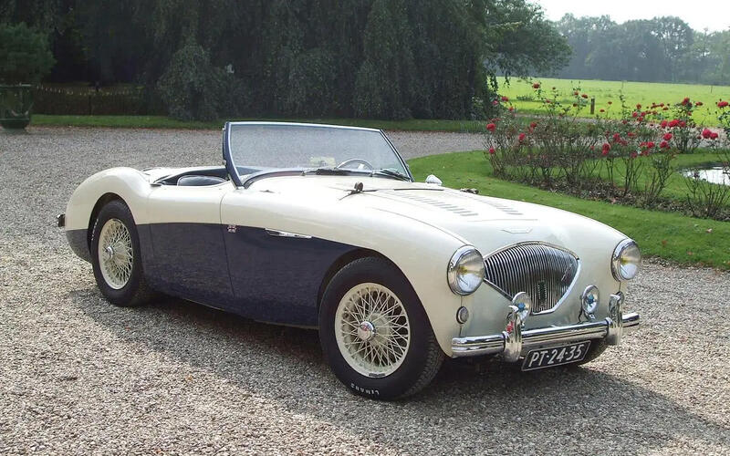 57 1955 Austin Healey 100M 