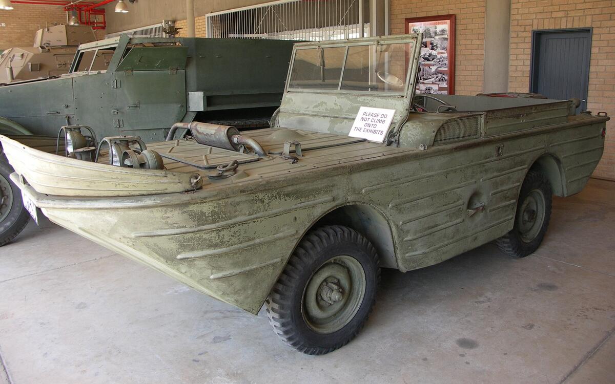 The Jeep off-road – and in the water The Jeep off-road – and in the water
