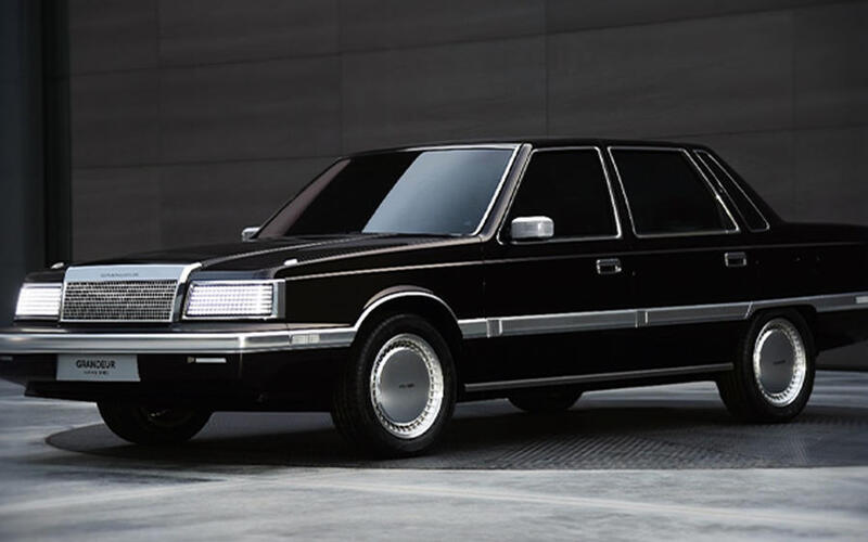 Hyundai marked the 35th anniversary of its Grandeur luxury saloon back in 2021 with this retro-tastic EV.