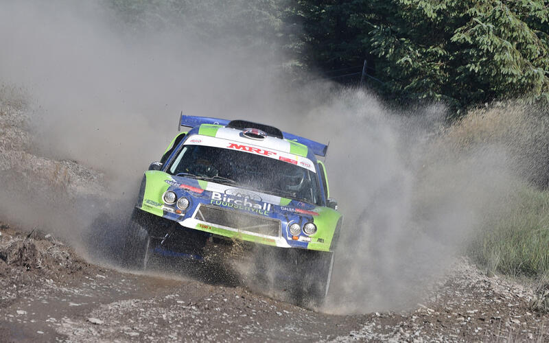 2019 BXCC champion Justin Birchall led the event overnight in his Lofthouse M3 but two punctures on the second day denied him the chance of a win.