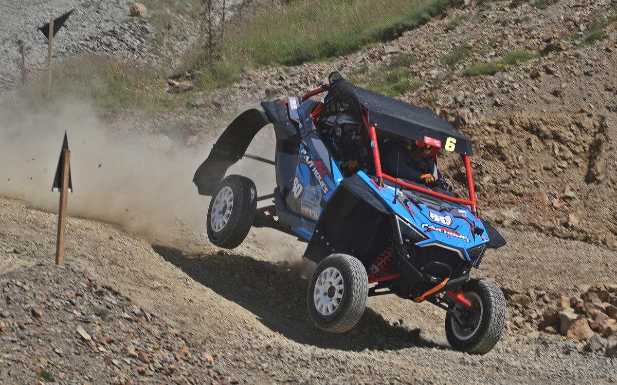 Disabled driver Paul Rowlands is racing two cars in the BXCC this season, both operated entirely by hand controls on the steering wheel.