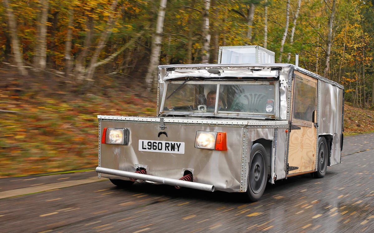 The Hammerhead Eagle i-Thrust was the creation of Jeremy Clarkson, Richard Hammond and James May, and the rest of the BBC Top Gear team.