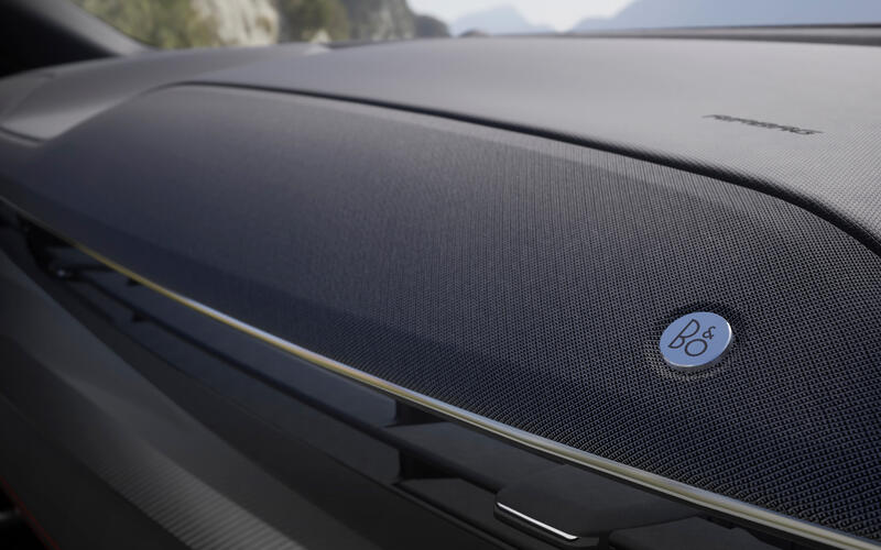 6. Built-in B&O sound bar  Ford Mustang Mach-E B&O sound bar