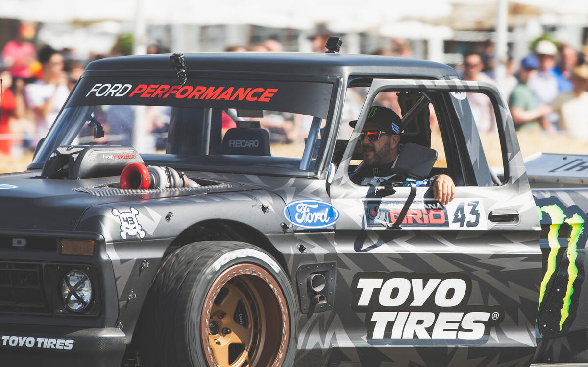 Ken Block slides in to Sussex Ken Block slides in to Sussex