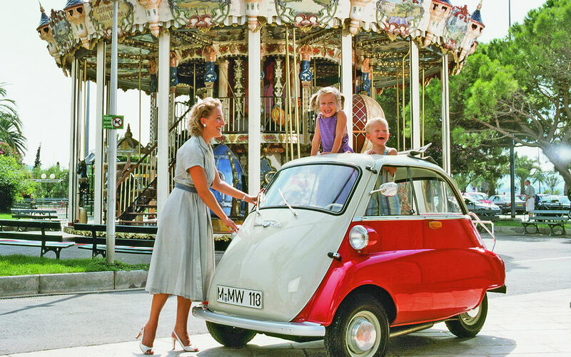In the 1950s a huge industry sprang up across Europe, building microcars.  In the 1950s a huge industry sprang up across Europe, building microcars.