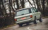00104 JIA Range Rover Chieftain PHEV review 2024 rear cornering