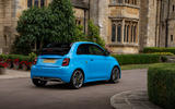 00118 Abarth 500e Convertible UK FD 2023 rear static 00118 Abarth 500e Convertible UK FD 2023 rear static