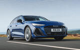 01 Audi A6 UK 2025 Autocar review front driving