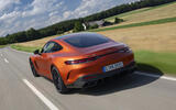01 Mercedes AMG GT63 S E Performance 2024 review rear driving 01 Mercedes AMG GT63 S E Performance 2024 review rear driving