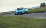 02 Lotus Emira V6 2025 Autocar road test review front cornering
