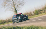02 Mini John Cooper Works 2025 Autocar road test review front cornering