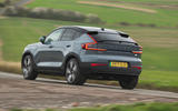 03 Volvo C40 Recharge RoadTest 2022 rearcornering