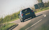 04 Mini John Cooper Works 2025 Autocar road test review rear cornering