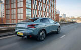 04a Citroen e C4 X 2025 review rear driving