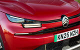 05 Citroen e C4 2025 review headlight grille 05 Citroen e C4 2025 review headlight grille