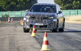 06 BMW iX3 Neue Klasse 2025 Autocar review front cornering slalom