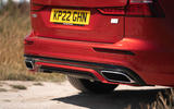 08 Volvo V60 PHEV RT 2022 rear bumper exhausts