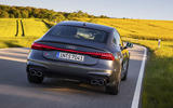 Audi S7 Sportback TDI 2020 road test review - on the road rear Audi S7 Sportback TDI 2020 road test review - on the road rear