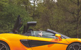 McLaren 600LT Spider 2019 road test review - roof fold