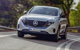 Mercedes-Benz ECQ 2019 review - cornering front