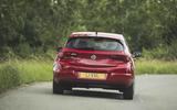 Vauxhall Astra 2019 road test review - cornering rear