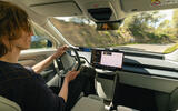 10 Volvo EX60 autocar road test review interior IV driving