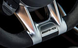 Mercedes-AMG A35 2018 review - steering wheel logo