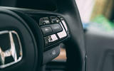 Honda e 2020 road test review - steering wheel controls