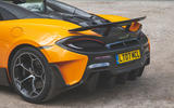 McLaren 600LT Spider 2019 road test review - rear end