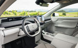 12 Volvo EX60 autocar road test review front seats wool