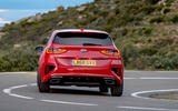 Kia Ceed GT 2019 road test review - cornering rear