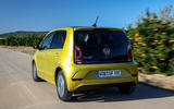 Volkswagen e-Up 2020 road test review - on the road rear Volkswagen e-Up 2020 road test review - on the road rear