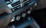 14 Citroen e C4 X 2025 review hvac switches 14 Citroen e C4 X 2025 review hvac switches