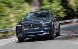 Lincoln Aviator 2020 road test review - cornering front Lincoln Aviator 2020 road test review - cornering front