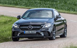 Mercedes-AMG C43 Coupe 2018 road test review cornering front