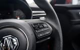 MG 5 SW EV 2020 Road test review - steering wheel