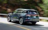 Lincoln Aviator 2020 road test review - cornering rear Lincoln Aviator 2020 road test review - cornering rear