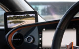 McLaren Speedtail 2020 UK first drive review - wing mirror monitor