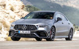 Mercedes-AMG CLA 45 S 2019 road test review - cornering front