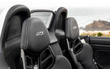 Porsche 718 Boxster GTS 4.0 2020 road test review - seat details Porsche 718 Boxster GTS 4.0 2020 road test review - seat details