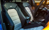Volkswagen Golf R 2019 road test review - front seats