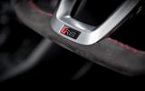 Audi RS Q3 2020 road test review - alcantara wheel