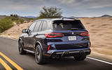 BMW X5 M Competition 2020 road test review - on the road rear BMW X5 M Competition 2020 road test review - on the road rear