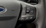 Ford Fiesta Active 2018 road test review steering wheel infotainment buttons