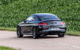 Mercedes-AMG C43 Coupe 2018 road test review cornering rear