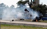 Racer unhurt in huge crash - pics