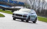 Porsche Cayenne Turbo S E-Hybrid road test review - cornering Porsche Cayenne Turbo S E-Hybrid road test review - cornering