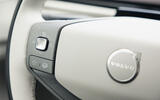 17 Volvo EX60 autocar road test review steering wheel buttons