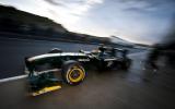 Lotus F1 returns; Vettel fastest