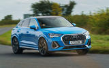 Audi Q3 Sportback 2019 road test review - cornering front